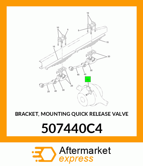 BRACKET, MOUNTING QUICK RELEASE VALVE 507440C4