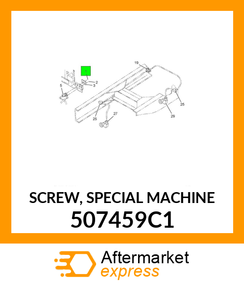 SCREW, SPECIAL MACHINE 507459C1