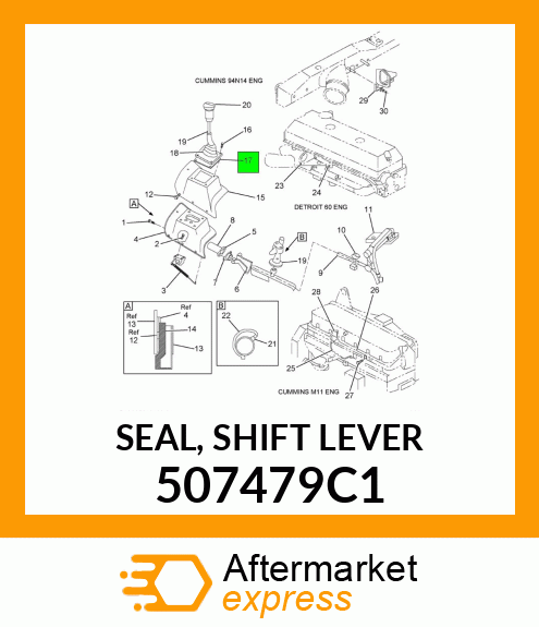 SEAL, SHIFT LEVER 507479C1