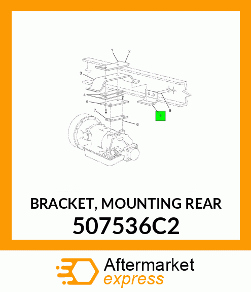 BRACKET, MOUNTING REAR 507536C2