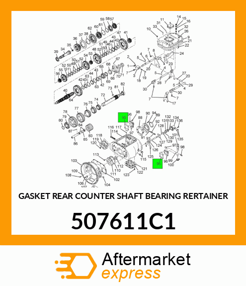 GASKET REAR COUNTER SHAFT BEARING RERTAINER 507611C1