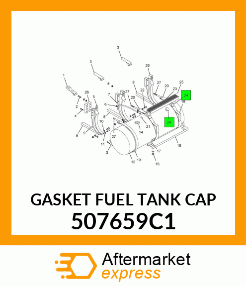 GASKET FUEL TANK CAP 507659C1