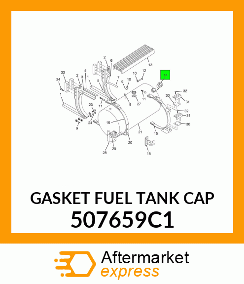 GASKET FUEL TANK CAP 507659C1