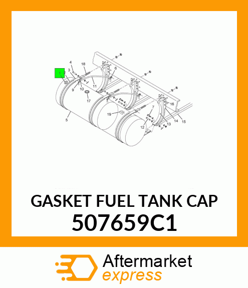 GASKET FUEL TANK CAP 507659C1