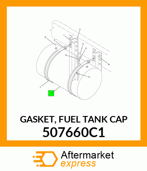 GASKET, FUEL TANK CAP 507660C1