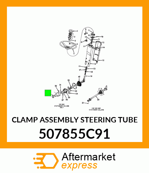 CLAMP ASSEMBLY STEERING TUBE 507855C91