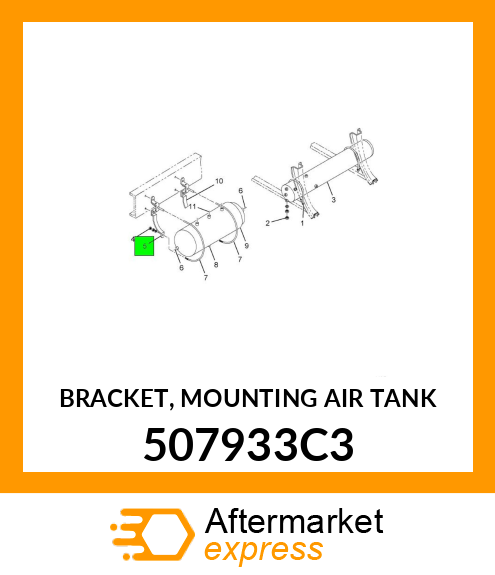 BRACKET, MOUNTING AIR TANK 507933C3