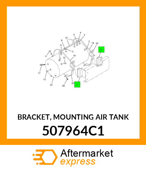 BRACKET, MOUNTING AIR TANK 507964C1