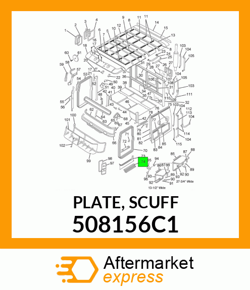 PLATE, SCUFF 508156C1