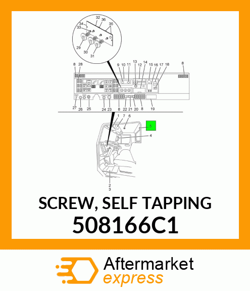 SCREW, SELF TAPPING 508166C1