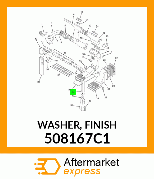 WASHER, FINISH 508167C1