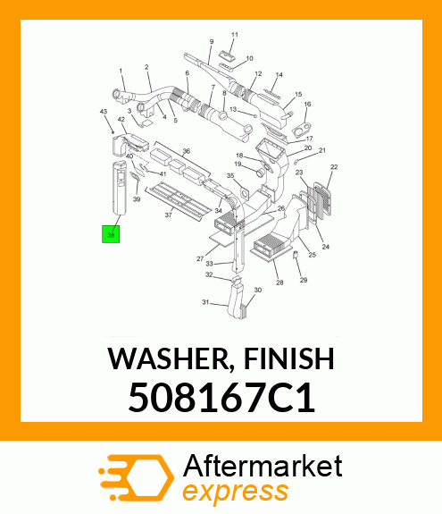 WASHER, FINISH 508167C1