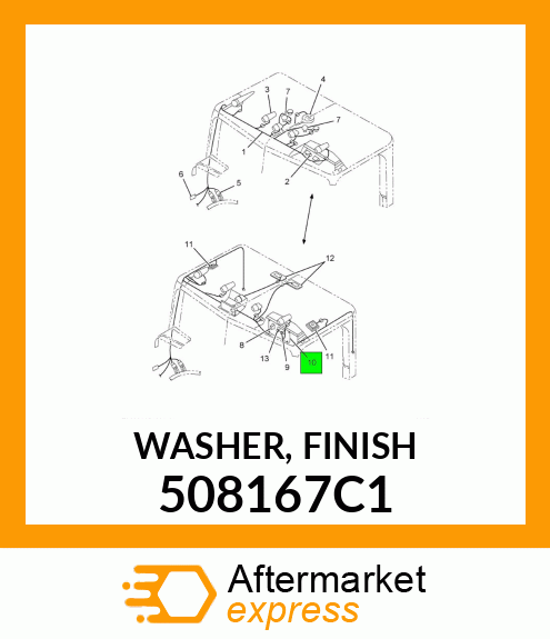 WASHER, FINISH 508167C1