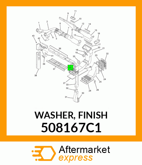 WASHER, FINISH 508167C1