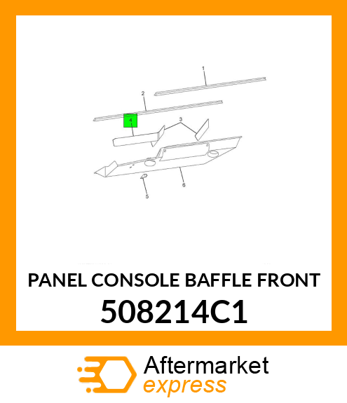 PANEL CONSOLE BAFFLE FRONT 508214C1