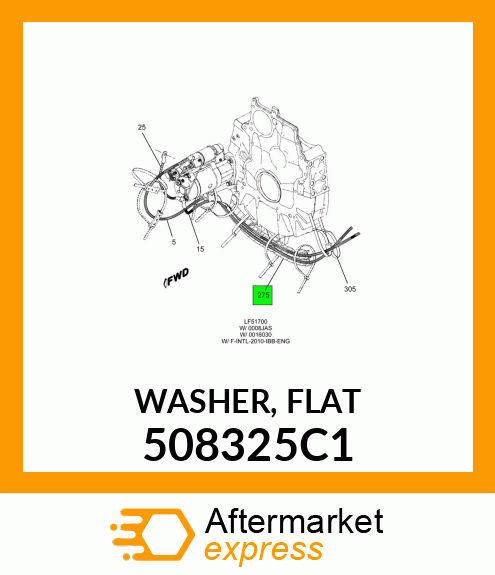 WASHER, FLAT 508325C1