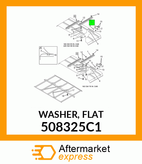 WASHER, FLAT 508325C1