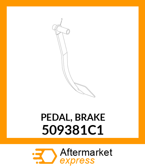 PEDAL, BRAKE 509381C1