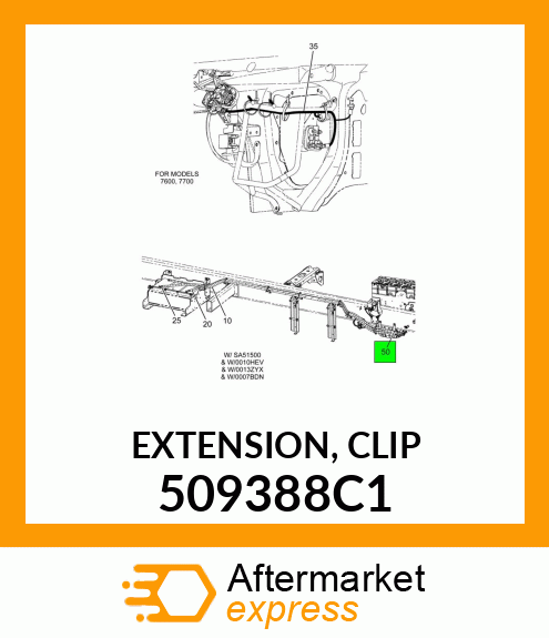 EXTENSION, CLIP 509388C1