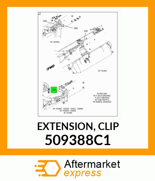 EXTENSION, CLIP 509388C1