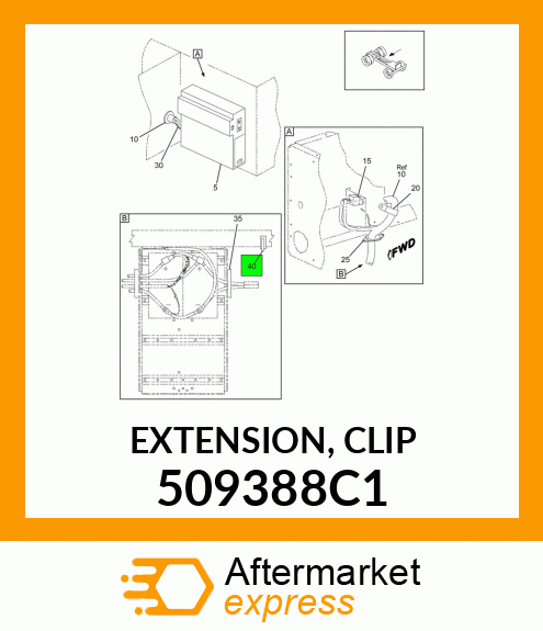 EXTENSION, CLIP 509388C1