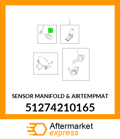 SENSOR MANIFOLD & AIRTEMPMAT 51274210165