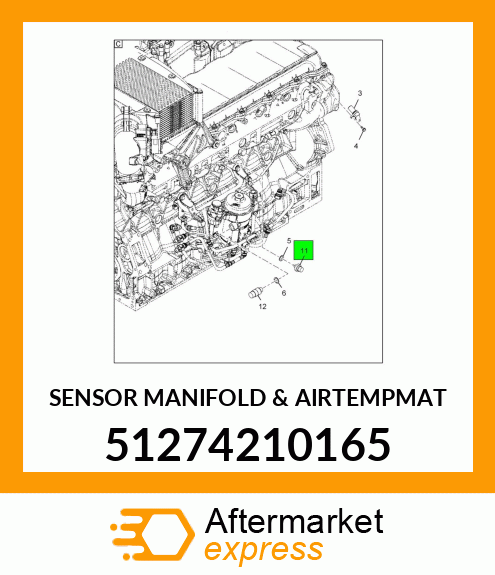 SENSOR MANIFOLD & AIRTEMPMAT 51274210165