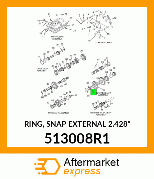 RING, SNAP EXTERNAL 2.428" 513008R1