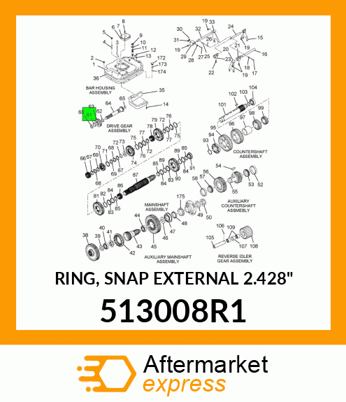 RING, SNAP EXTERNAL 2.428" 513008R1