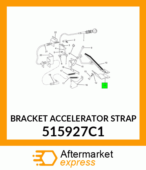 BRACKET ACCELERATOR STRAP 515927C1