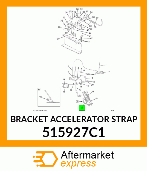 BRACKET ACCELERATOR STRAP 515927C1