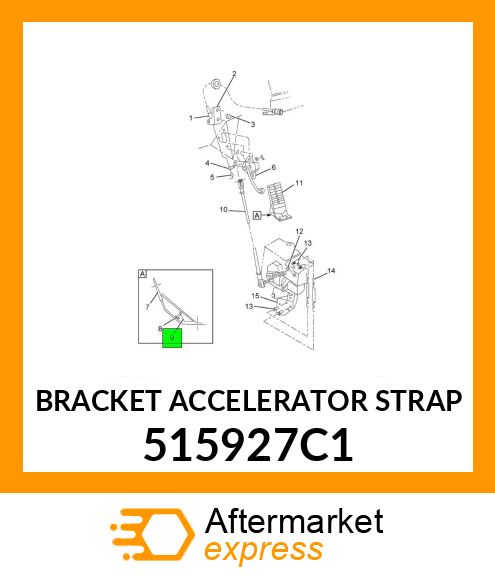 BRACKET ACCELERATOR STRAP 515927C1