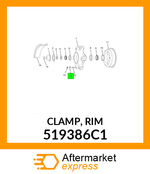 CLAMP, RIM 519386C1