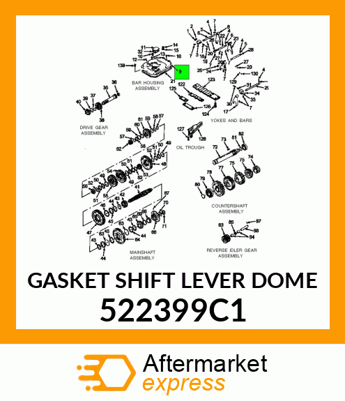 GASKET SHIFT LEVER DOME 522399C1