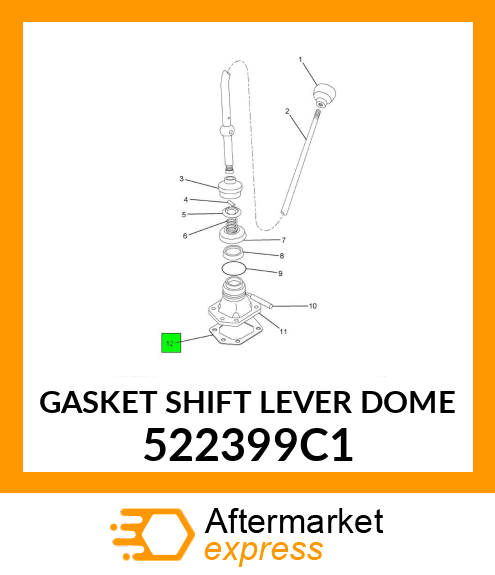 GASKET SHIFT LEVER DOME 522399C1