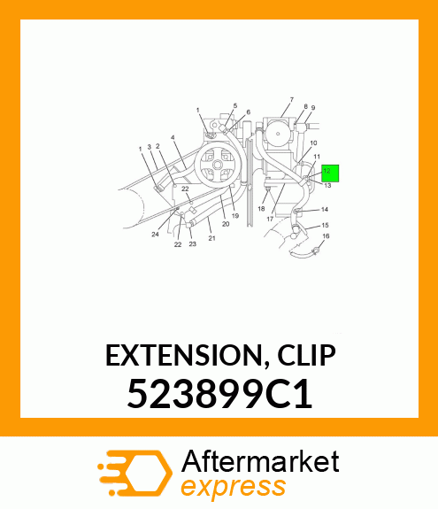 EXTENSION, CLIP 523899C1