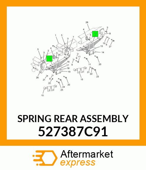 SPRING REAR ASSEMBLY 527387C91