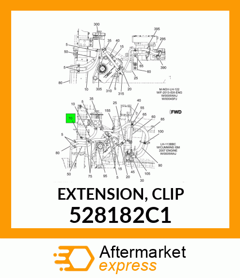 EXTENSION, CLIP 528182C1