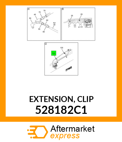 EXTENSION, CLIP 528182C1