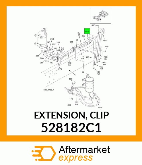 EXTENSION, CLIP 528182C1