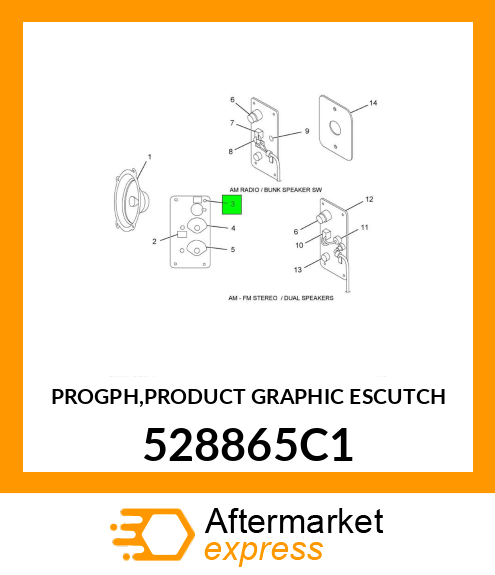 PROGPH,PRODUCT GRAPHIC ESCUTCH 528865C1