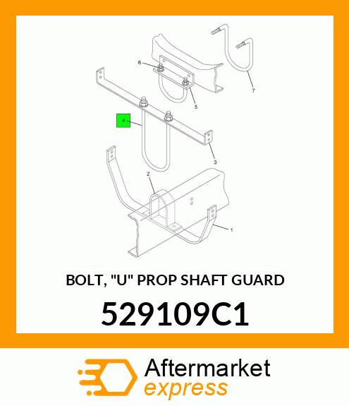 BOLT, "U" PROP SHAFT GUARD 529109C1