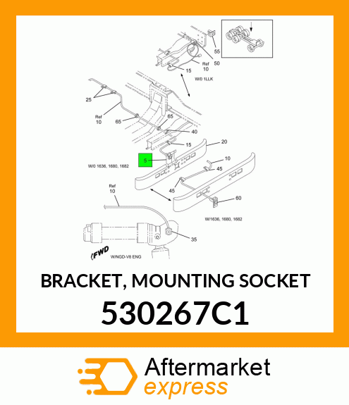 BRACKET, MOUNTING SOCKET 530267C1