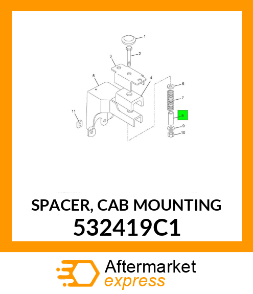SPACER, CAB MOUNTING 532419C1
