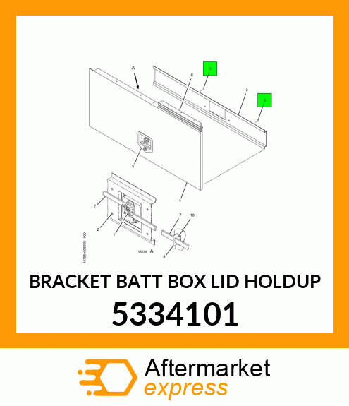 BRACKET BATT BOX LID HOLDUP 5334101