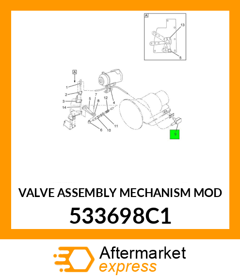 VALVE ASSEMBLY MECHANISM MOD 533698C1