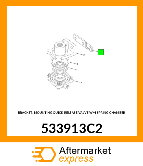 BRACKET, MOUNTING QUICK RELEASE VALVE W/4 SPRING CHAMBER 533913C2