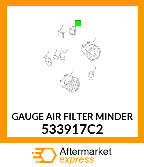 GAUGE AIR FILTER MINDER 533917C2