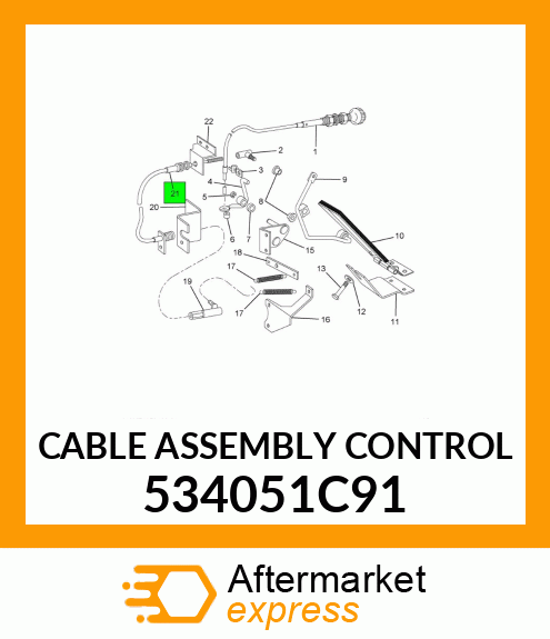 CABLE ASSEMBLY CONTROL 534051C91
