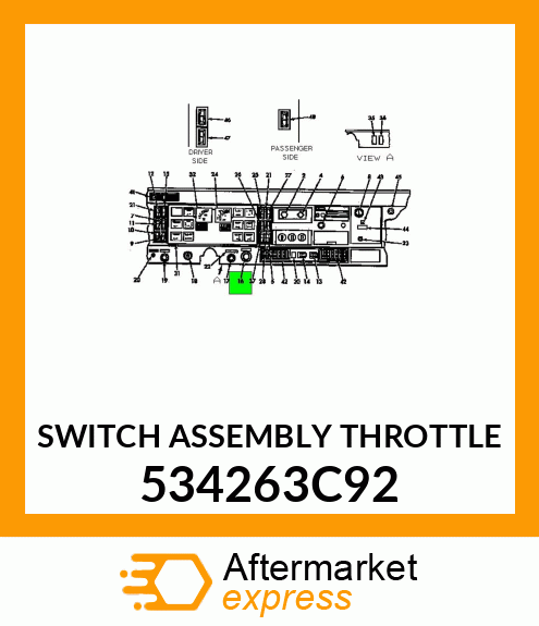 SWITCH ASSEMBLY THROTTLE 534263C92